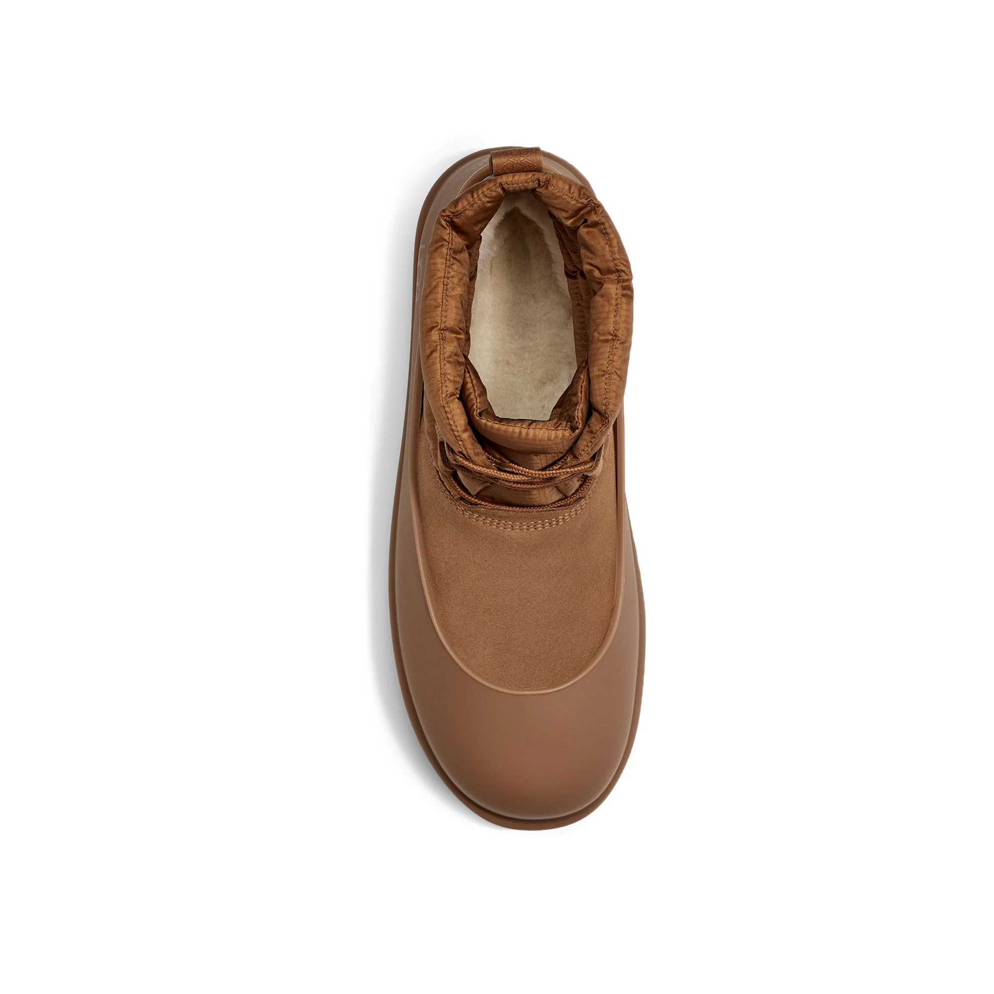 Ugg Mens Classic Mini Lace-Up Weather Boots 'Chestnut' - Image 4