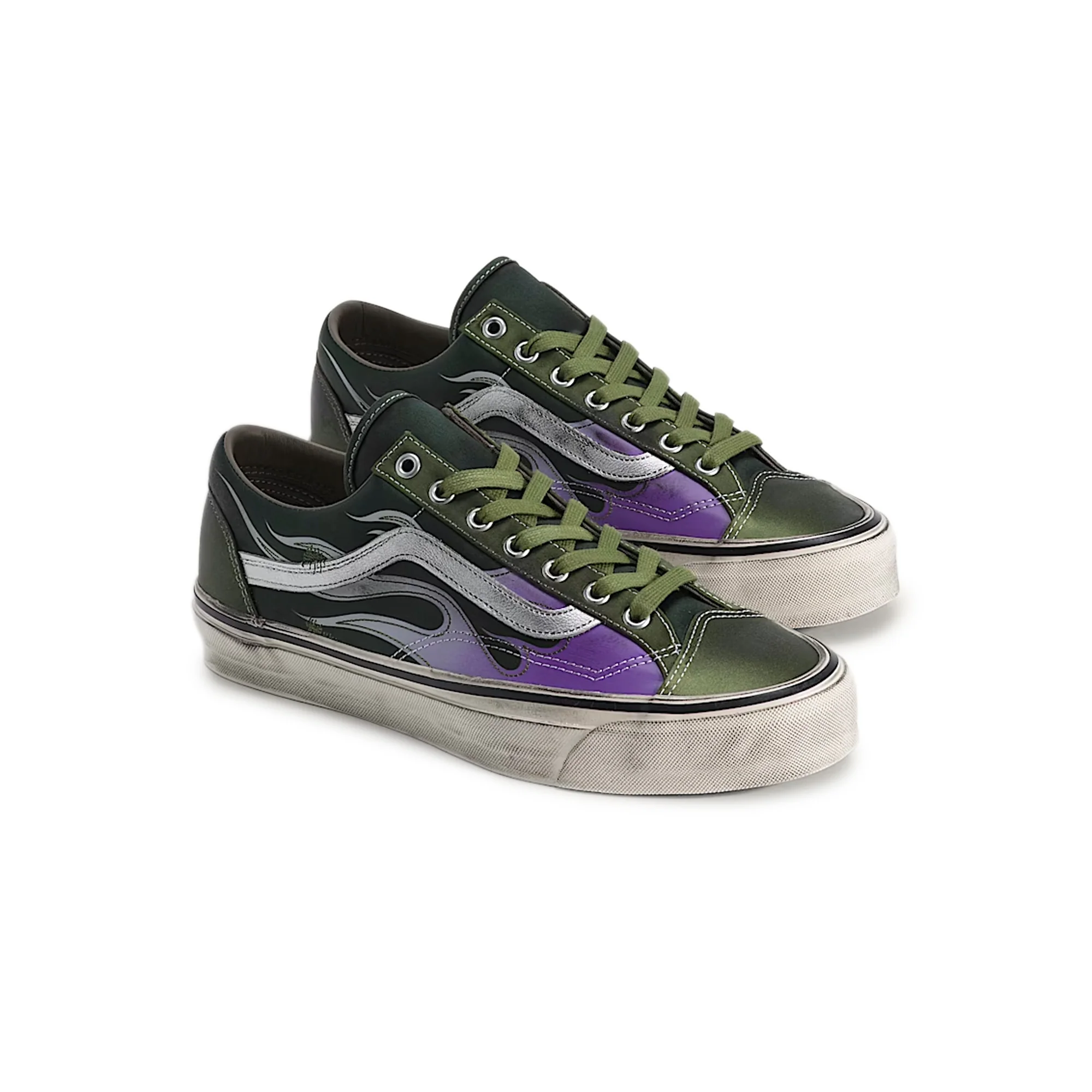 Vans Mens LX Old Skool 36 Archive Flame Shoes - Image 2