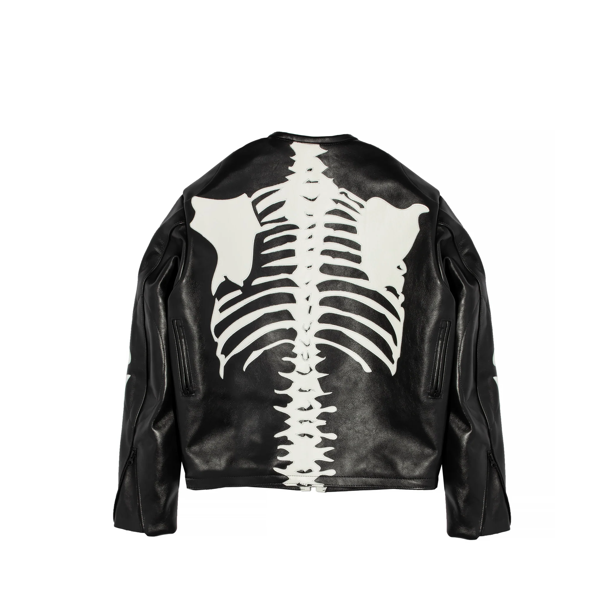 Vanson Leathers Mens Bones Flat Jacket - Image 2