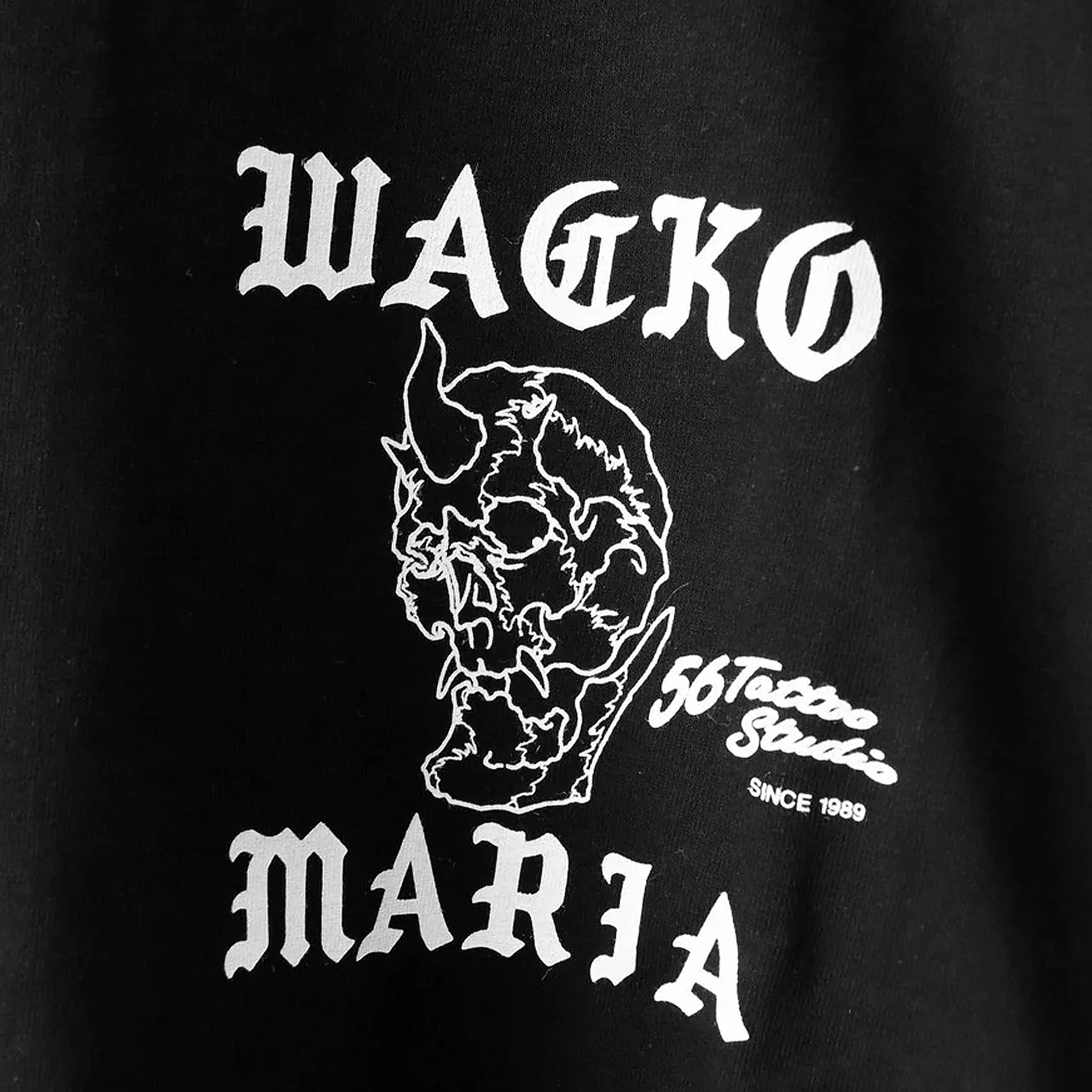 Wacko Maria Mens 56 Tattoo Studio Crewneck Tee - Image 2