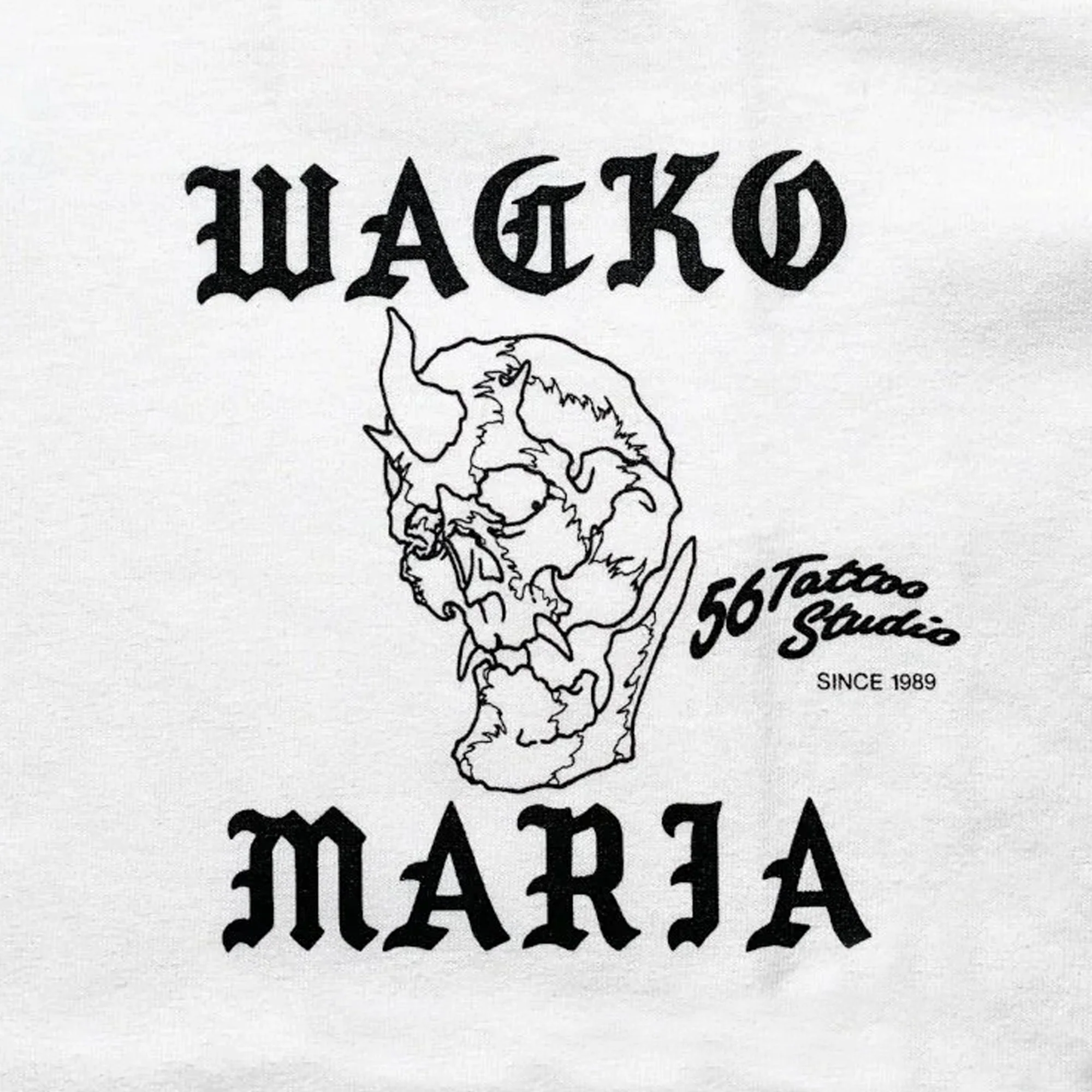 Wacko Maria Mens 56 Tattoo Studio Crewneck Tee - Image 2
