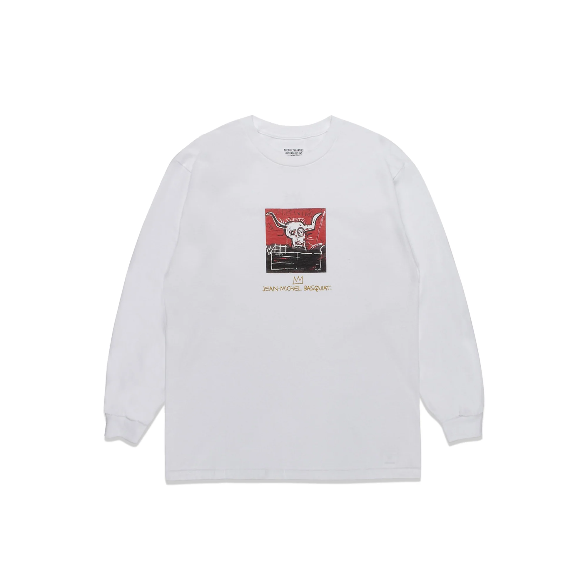 Wacko Maria Mens Jean-Michel Basquiat LS Crew Neck Tee