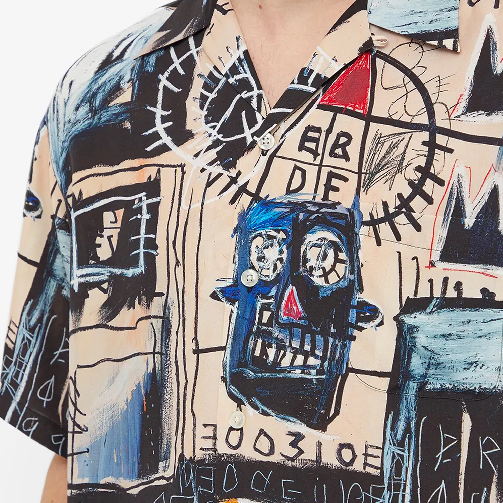 Wacko Maria Mens Jean-Michel Basquiat SS Hawaiian Shirt - Image 4