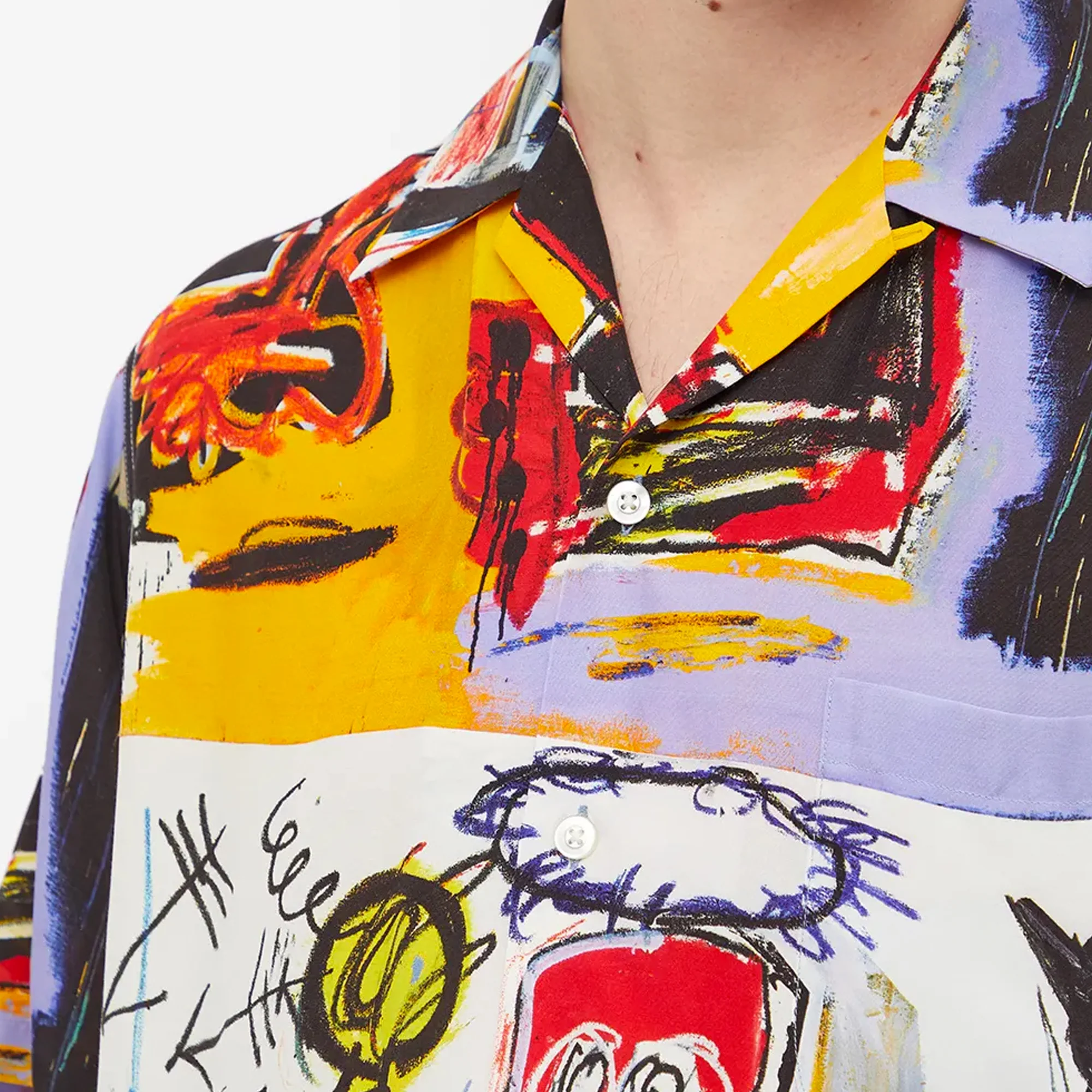 Wacko Maria Mens Jean-Michel Basquiat SS Hawaiian Shirt - Image 4