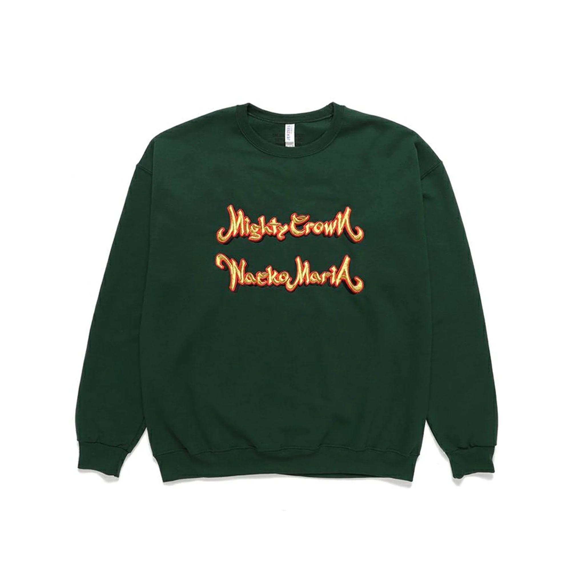 Wacko Maria Mens Mighty Crown Crew Neck Sweatshirt