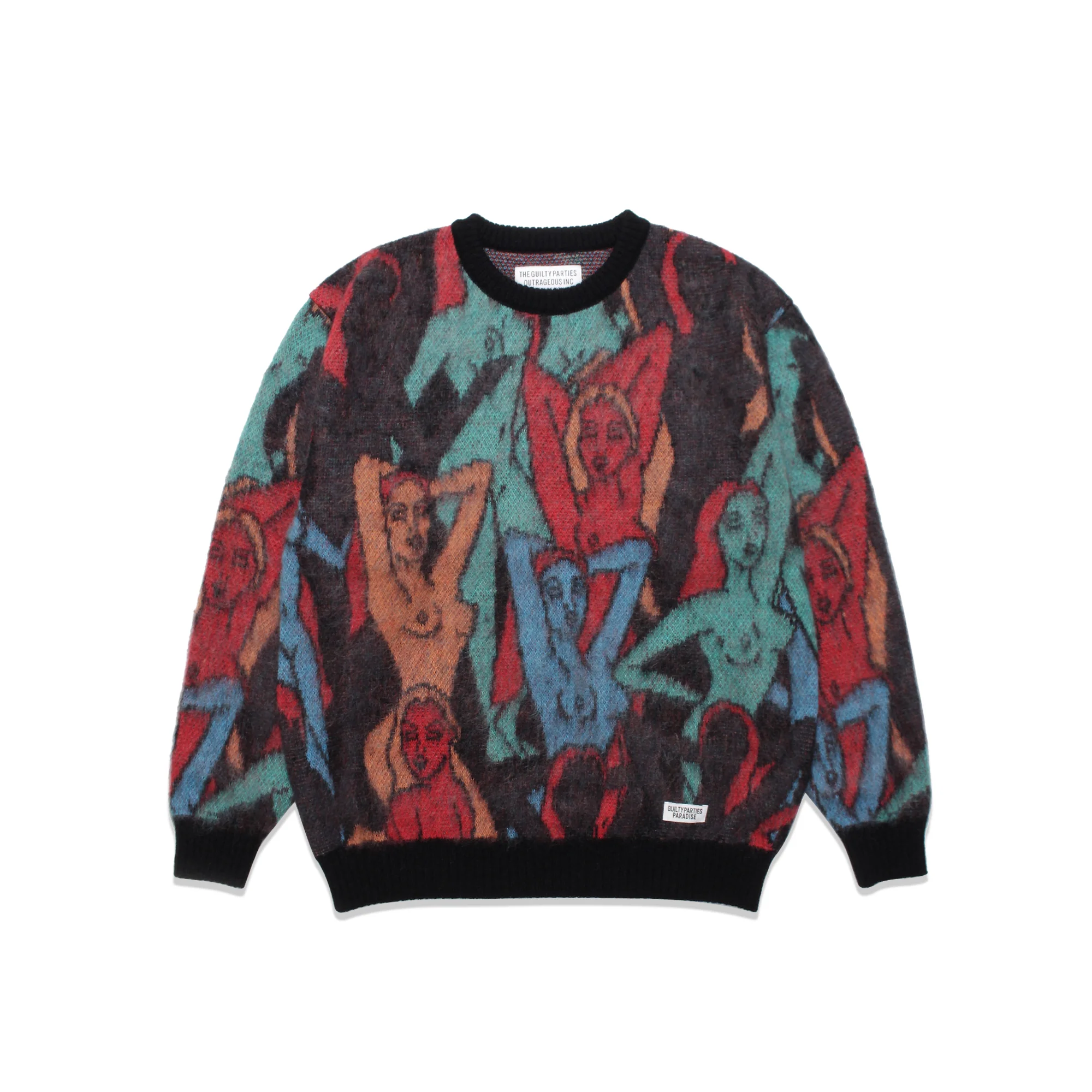 Wacko Maria Mens Mohair Crewneck Sweater