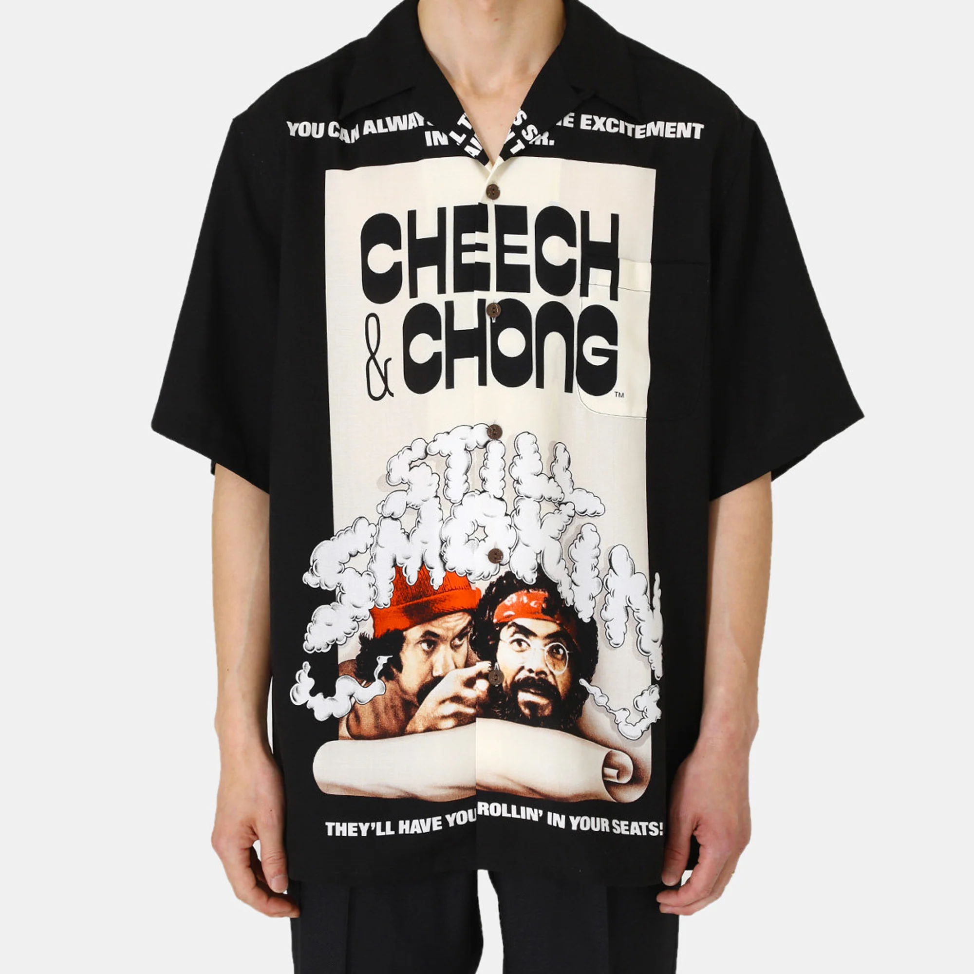 Wacko Maria Mens Still Smokin SS Hawaiian Shirt - Image 2