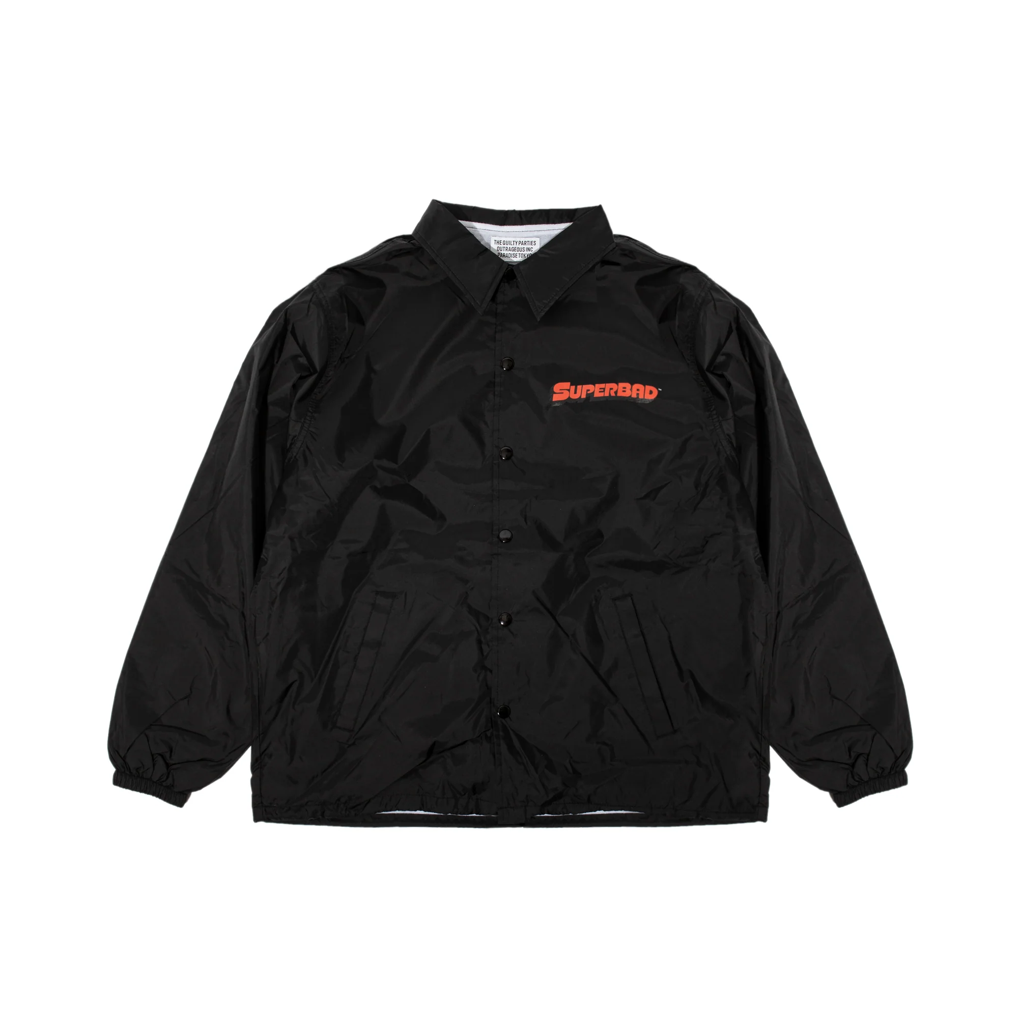 Wacko Maria Mens Super Bad Coach Jacket 'Black'