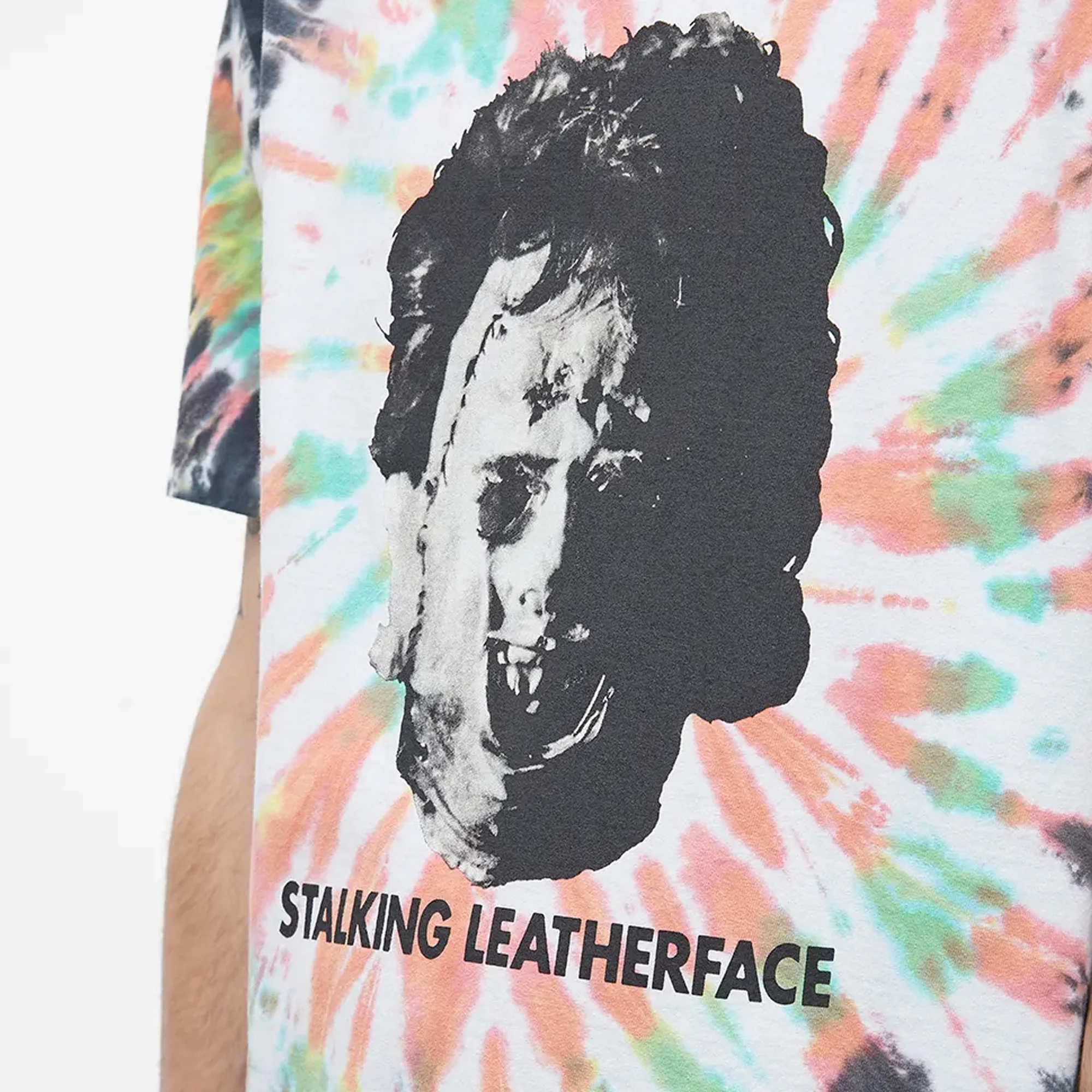 Wacko Maria Mens The Texas Chainsaw Massacre Tie Dye Crew Neck Tee - Image 2