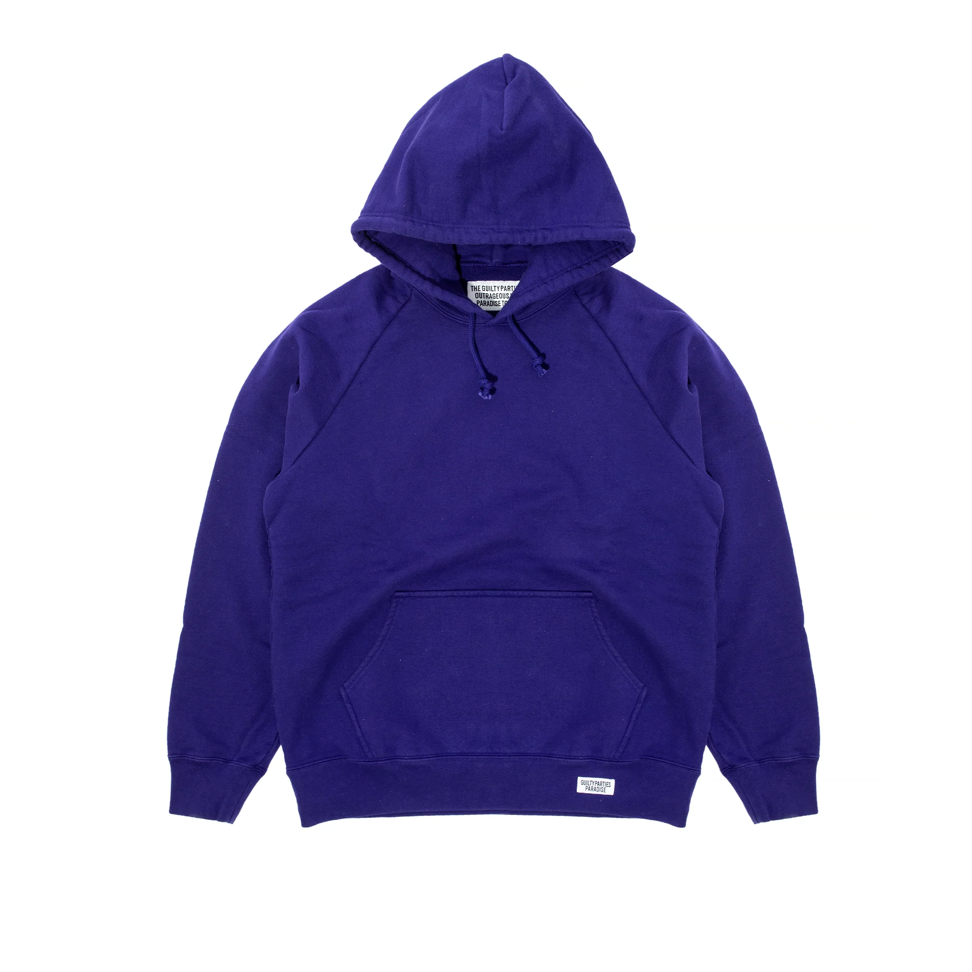 Wacko Maria Mens Washed Heavy Weight Pullover Hoodie 'Purple'