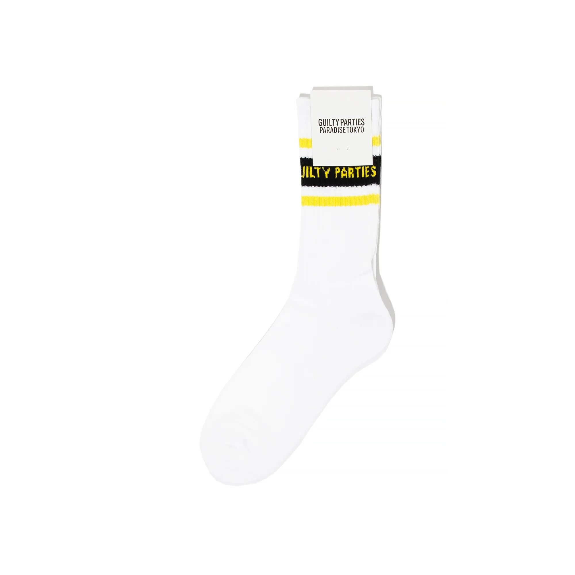 Wacko Maria Skater Socks Type 2 'Wht/Yellow'