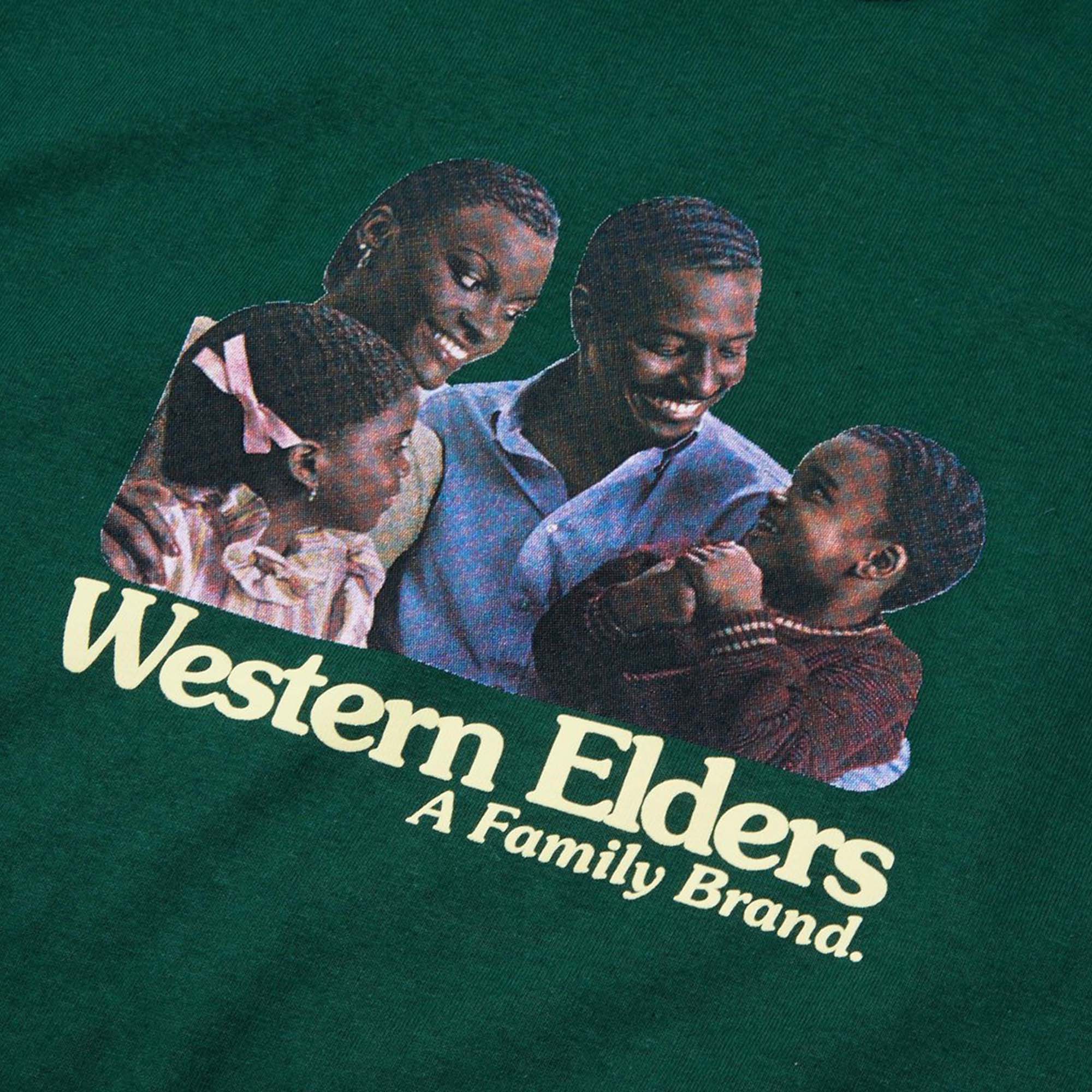 Western Elders Family Brand T-Shirt 'Forest Green' - Image 2