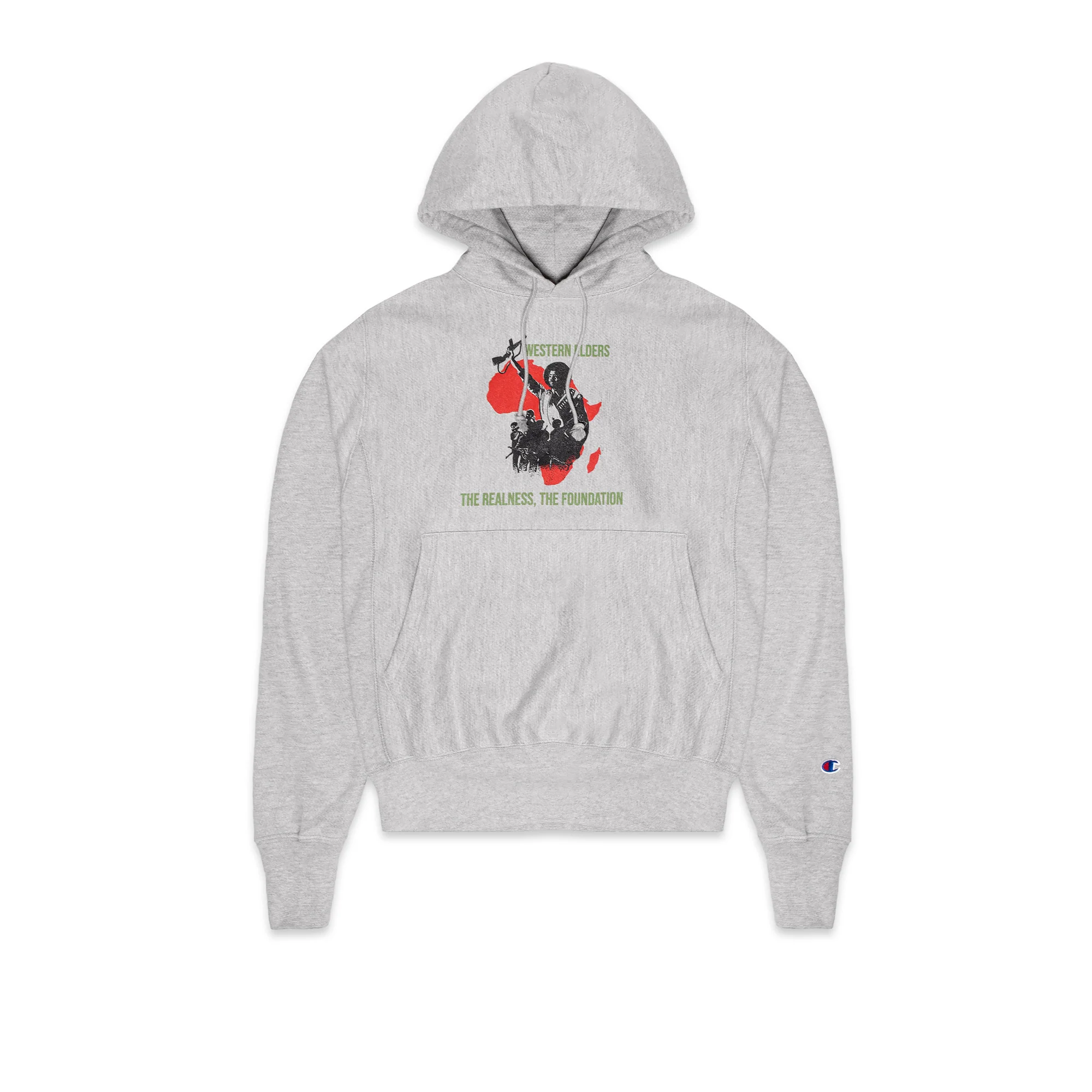 Western Elders Protest Hoodie in Grey