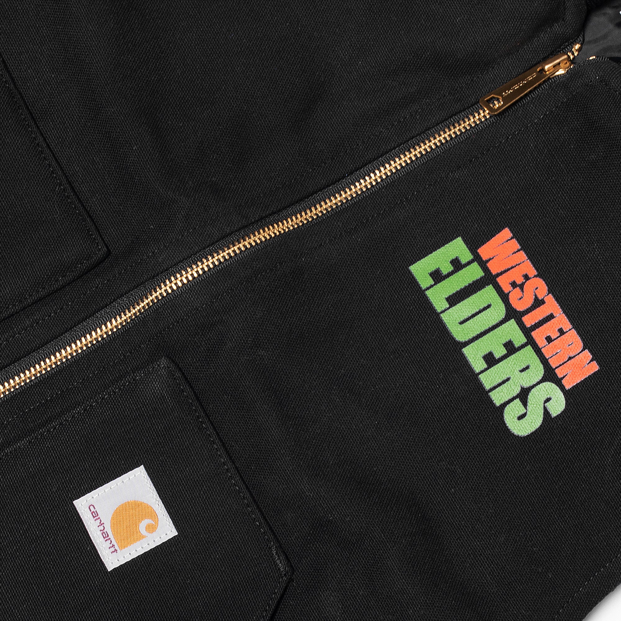 Western Elders Worldwide Respect Carhartt Vest in Black - Image 4