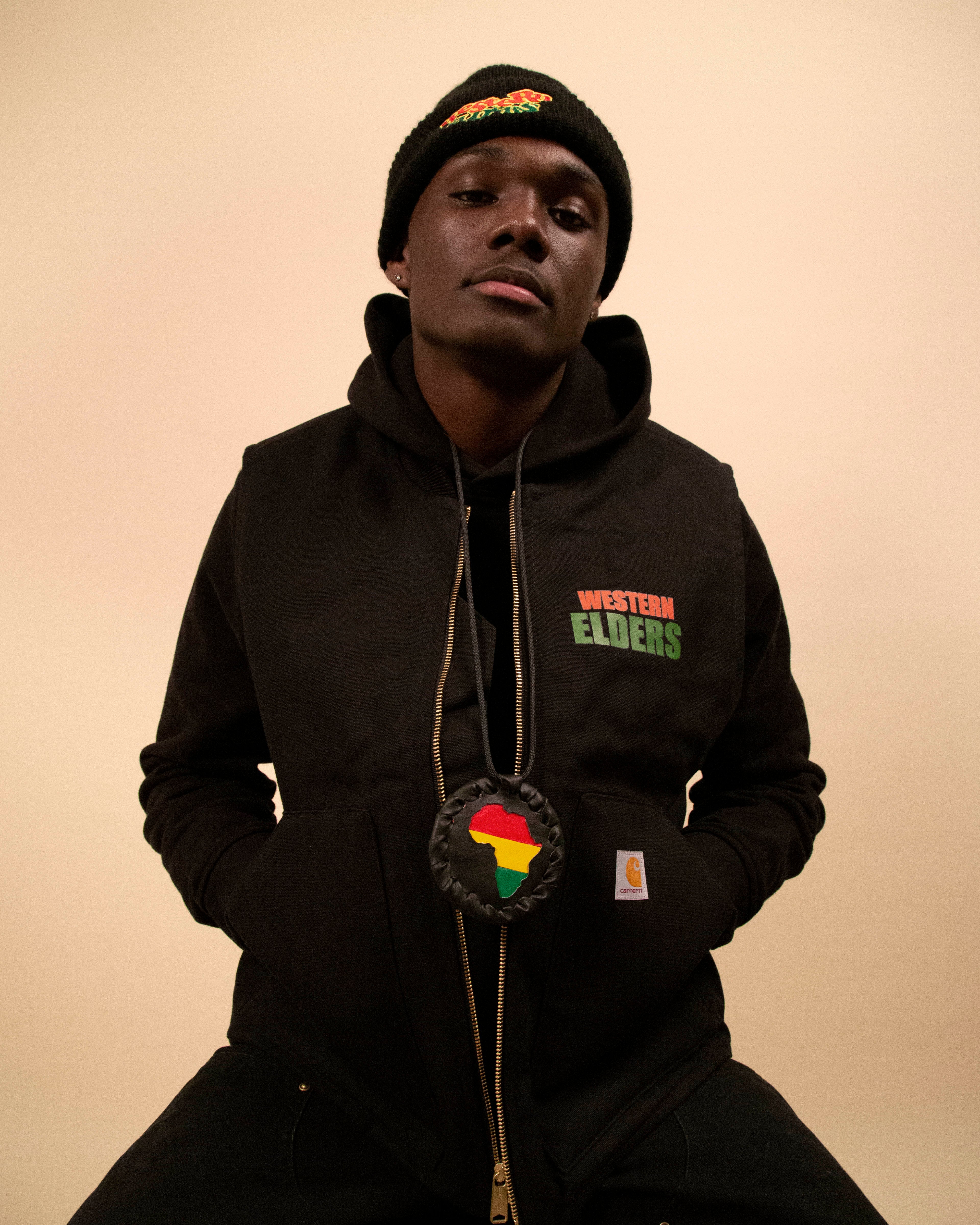 Western Elders Worldwide Respect Carhartt Vest in Black - Image 5