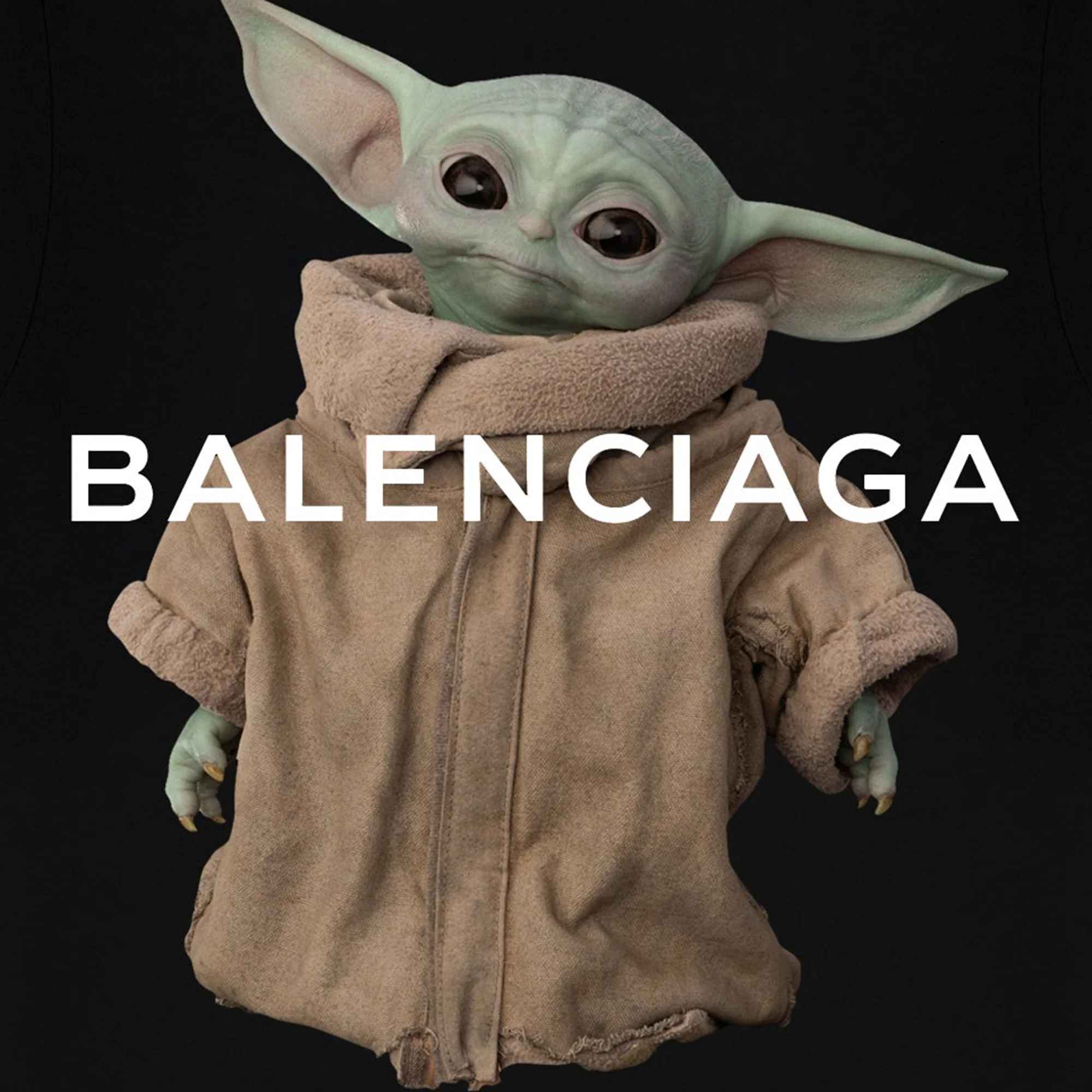 White Lightning Mens BalenciagaBaby Yoda 'Black' - Image 2