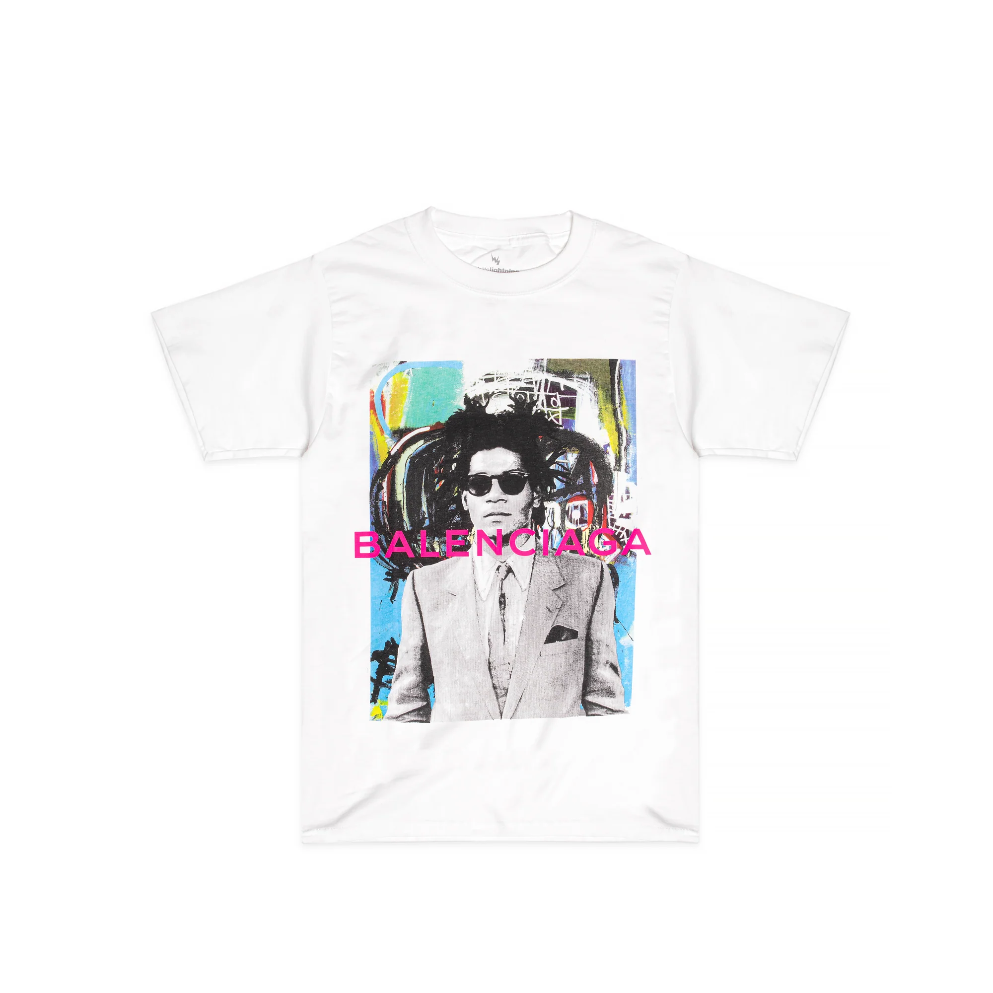 White Lightning Mens Basquiatlenciaga T-Shirt 'White'