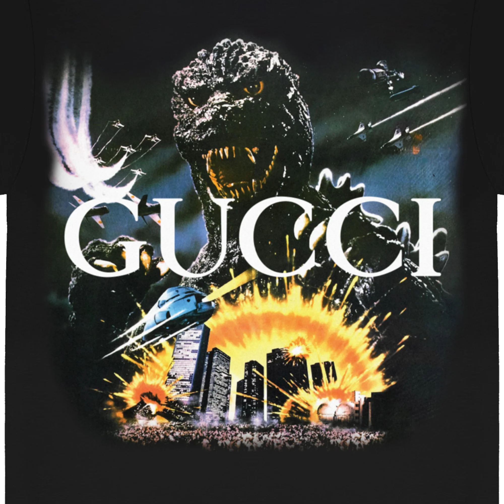 White Lightning Mens Guccizilla T-Shirt 'Black' - Image 2