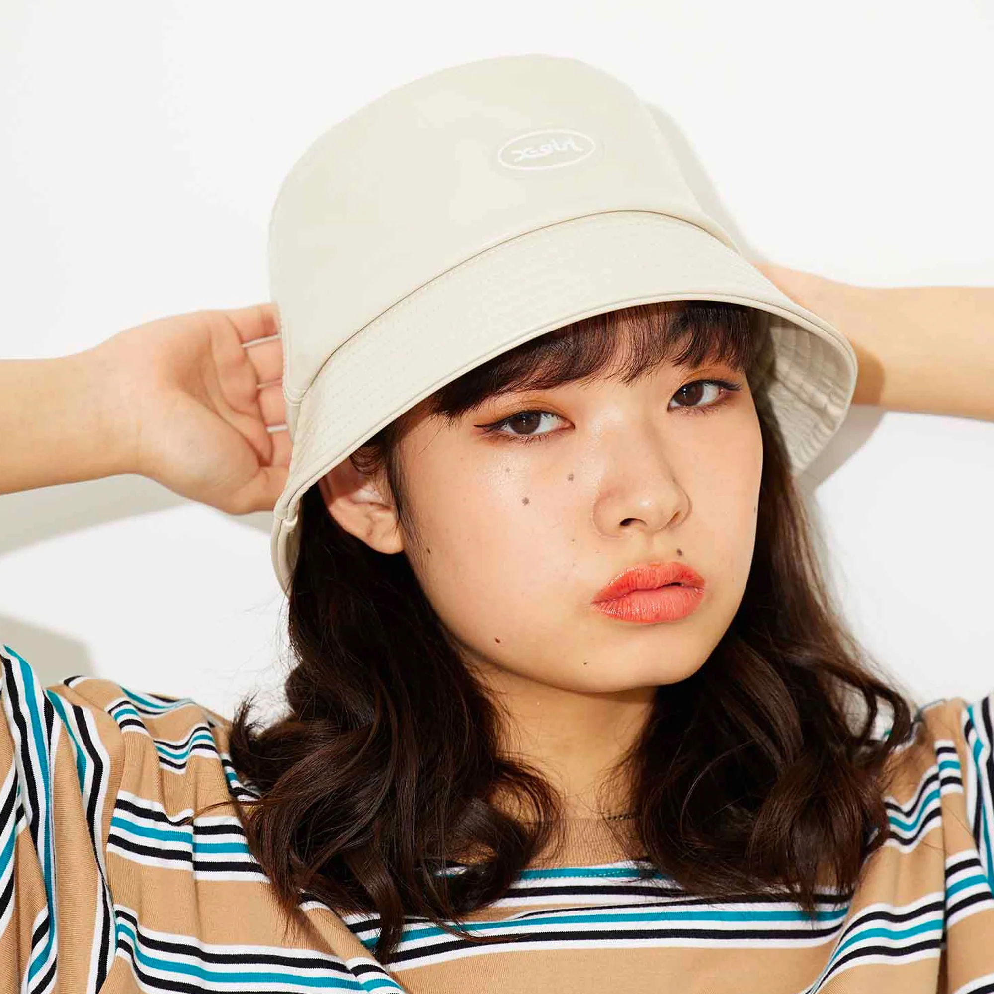 X Girl Womens Faux Leather Bucket Hat - Image 2