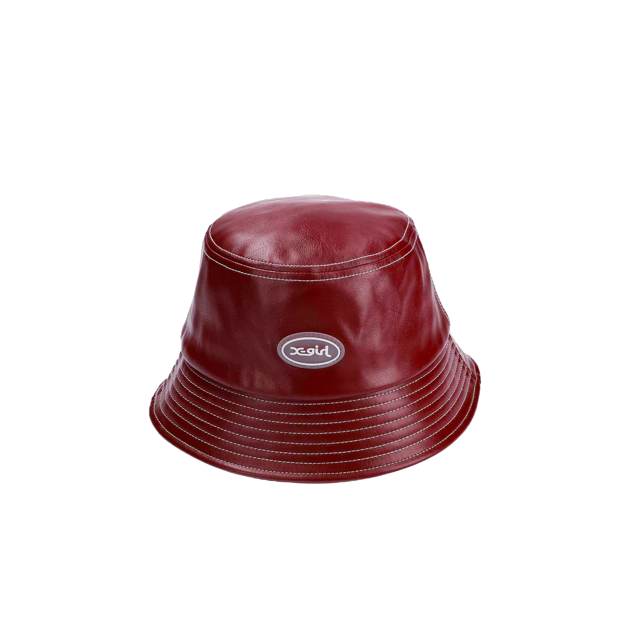 X Girl Womens Faux Leather Bucket Hat