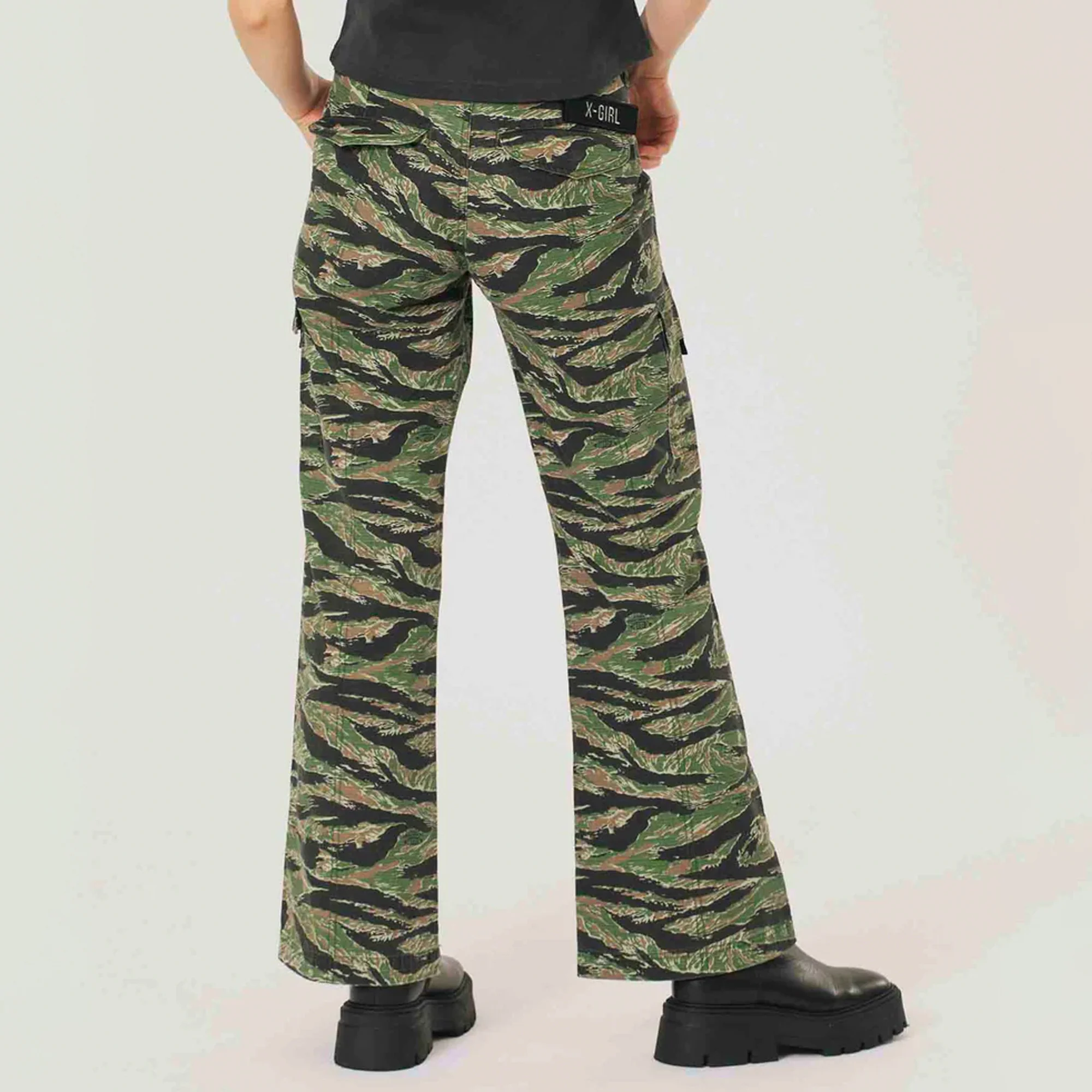 X-Girl Womens Military Flare Pants - Image 3
