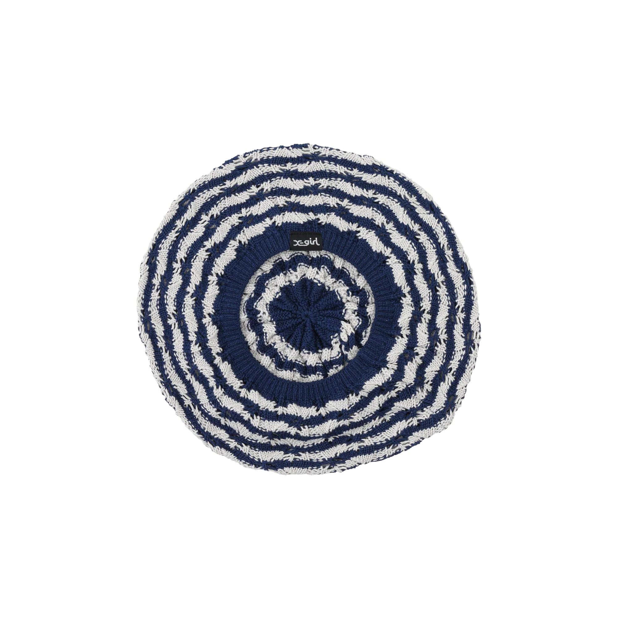 X-Girl Womens Striped Knit Beret - Image 3