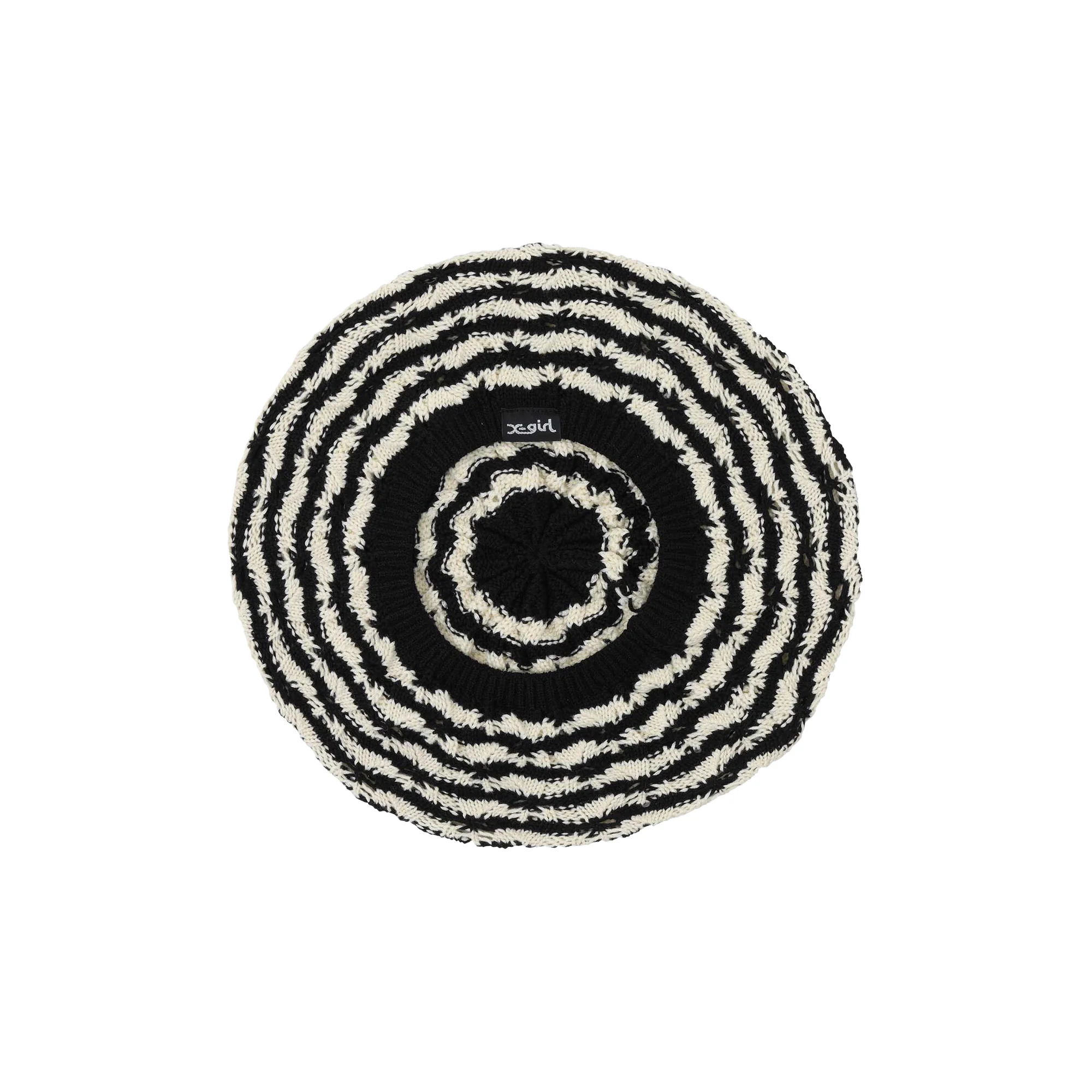 X-Girl Womens Striped Knit Beret - Image 4