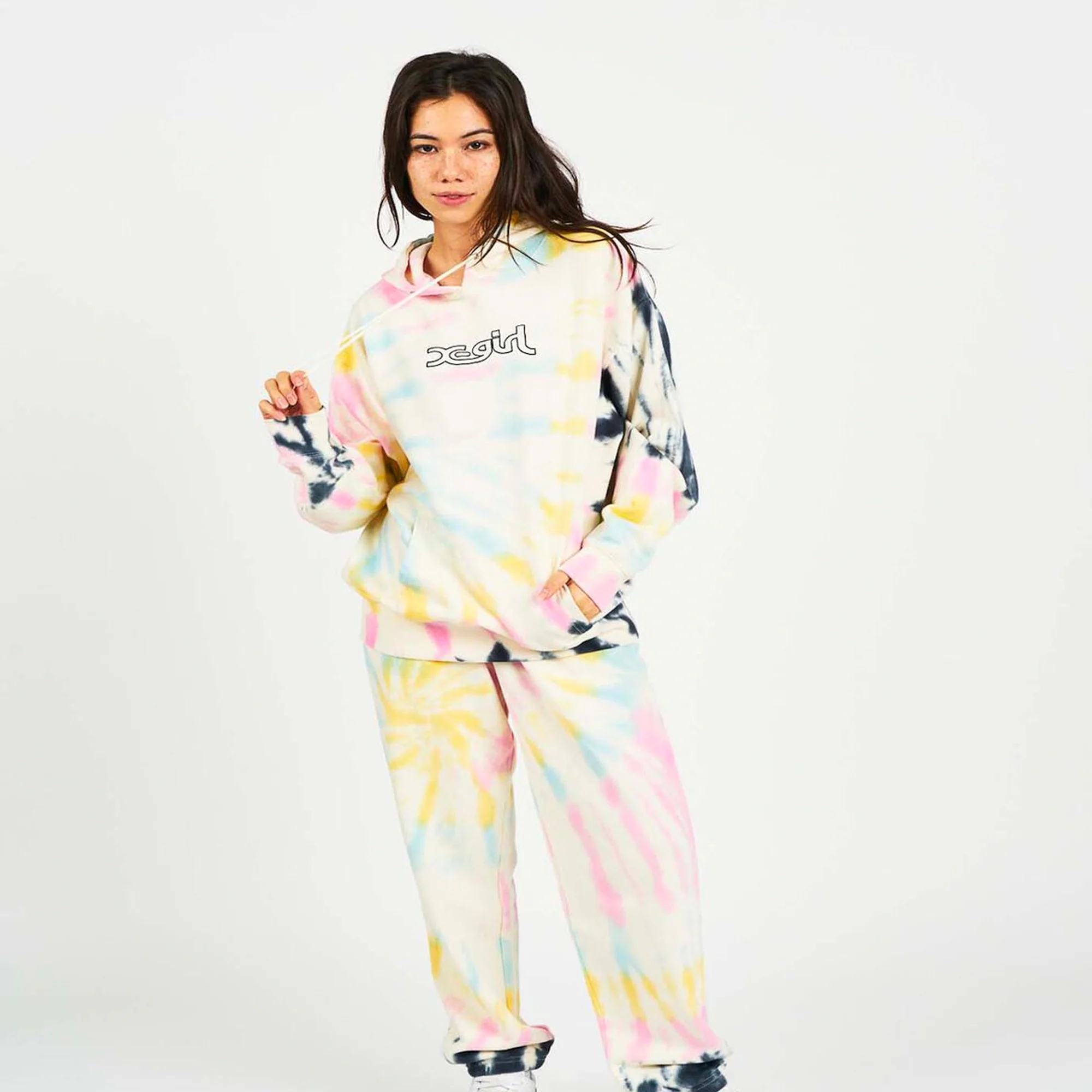 X Girl Womens Tie-Die Sweat Hoodie - Image 2