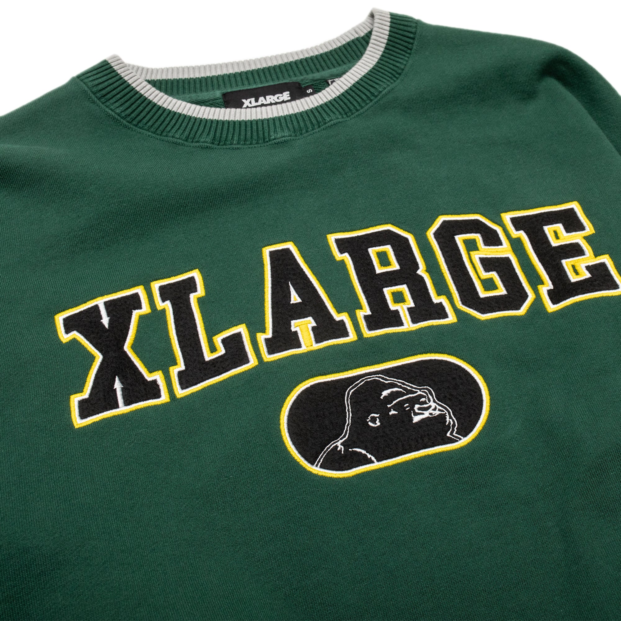 X-Large Mens Felt Logo Crewneck Sweatshirt - Image 2