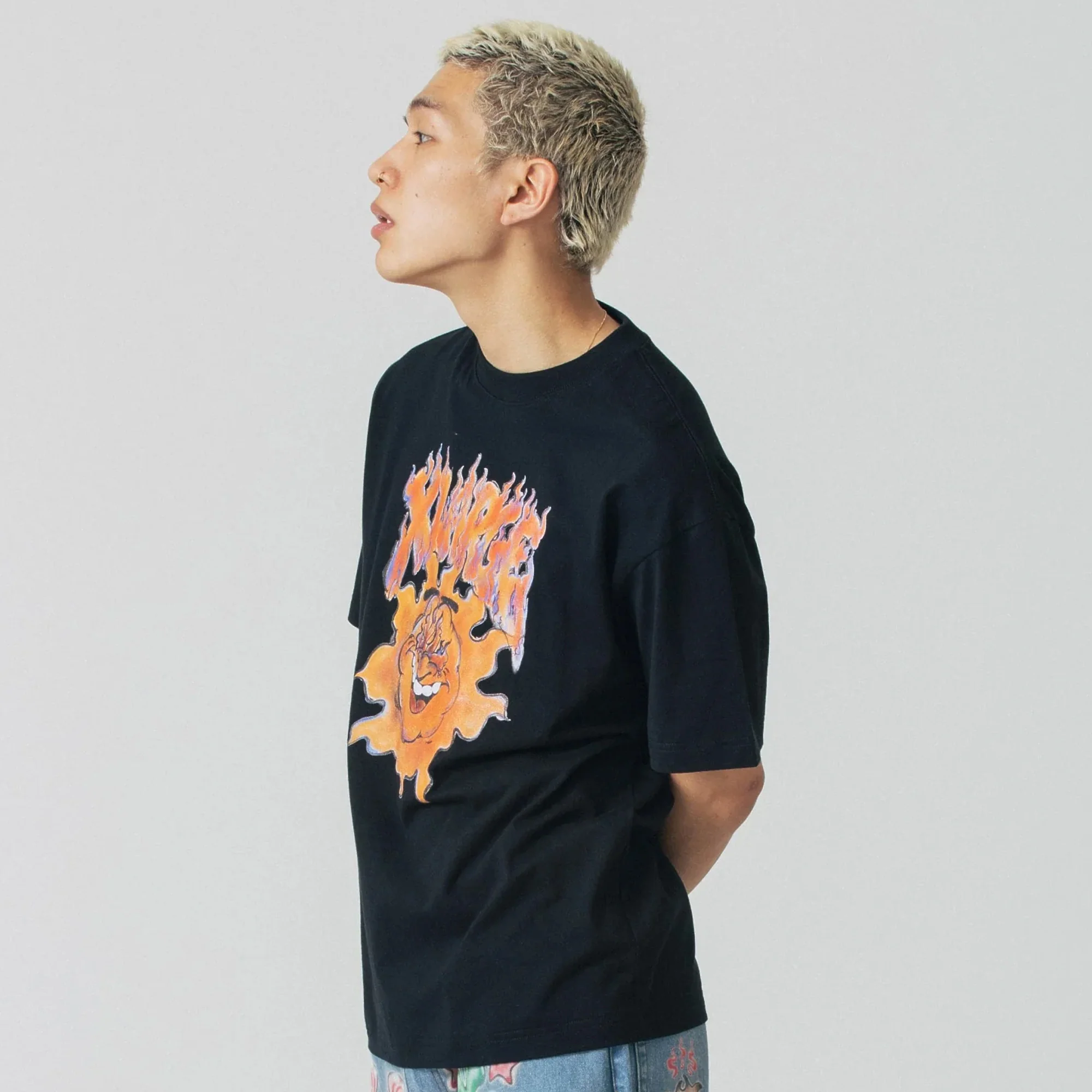 X-Large Mens XL Burning Tee - Image 3